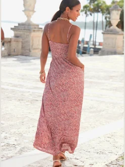 Robe longue encolure ronde