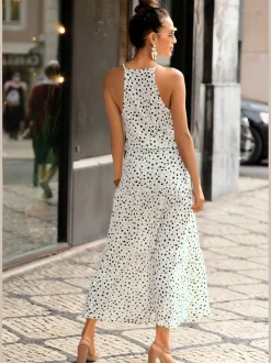 Robe longue fines bretelles spaghetti