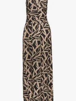 Robe longue haut doublé froncé sur le côté