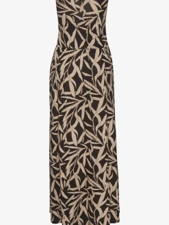Robe longue haut doublé froncé sur le côté