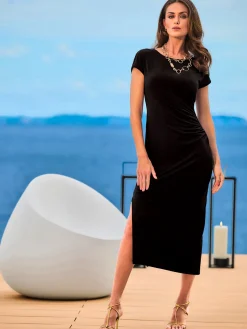 Robe longue jolies fronces