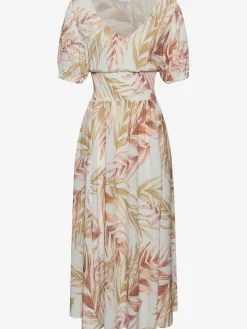 Robe longue large encolure en v