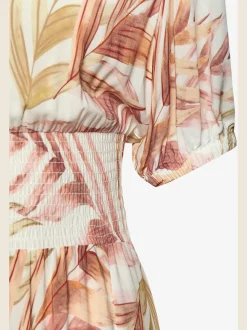 Robe longue large encolure en v