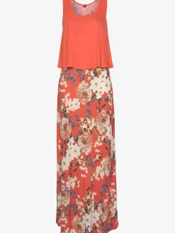 Robe longue larges bretelles