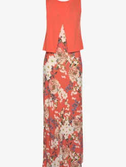 Robe longue larges bretelles