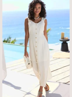 Robe longue robe d'été imprimé avec encolure en v devant