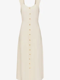 Robe longue robe d'été imprimé avec encolure en v devant