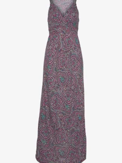 Robe longue séduisante encolure réglable
