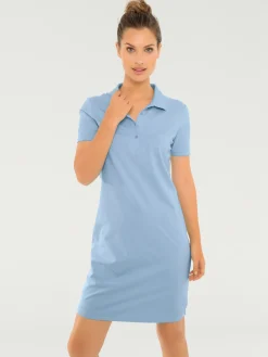 Robe longueur au-dessus du genou, style polo