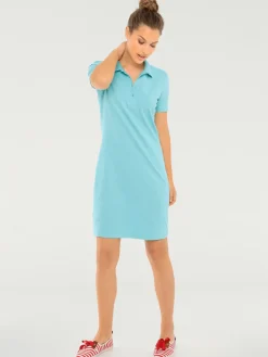 Robe longueur au-dessus du genou, style polo