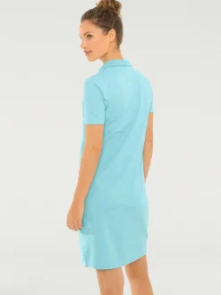 Robe longueur au-dessus du genou, style polo