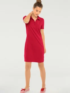 Robe longueur au-dessus du genou, style polo