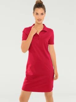 Robe longueur au-dessus du genou, style polo