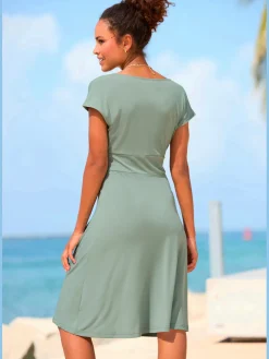 Robe mi-longue
