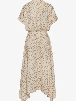 Robe mi-longue col chemisier tendance
