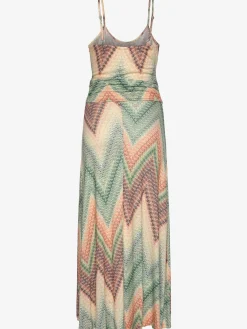 Robe mi-longue encolure ronde