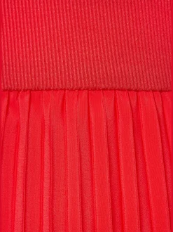 Robe mi-longue encolure ronde