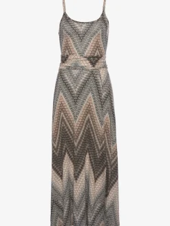 Robe mi-longue encolure ronde