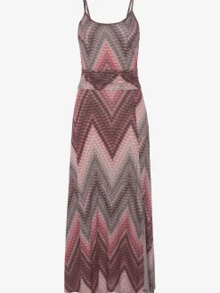 Robe mi-longue encolure ronde