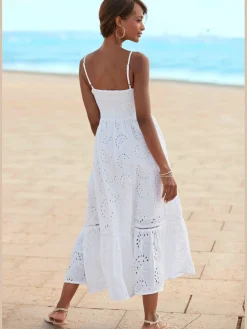 Robe mi-longue haut à la coupe ajustée