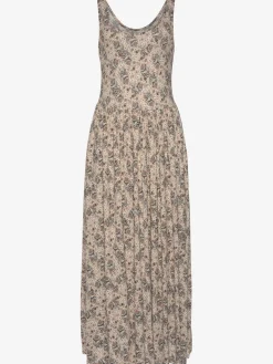Robe mi-longue larges bretelles