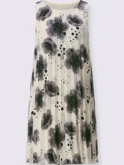 Robe plissée en polyester recyclé