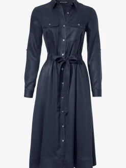 Robe tissée ceinture à nouer
