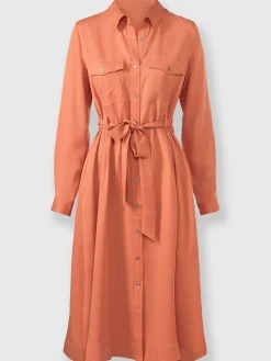 Robe tissée ceinture à nouer
