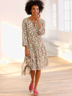 Robe tissée imprimé tendance