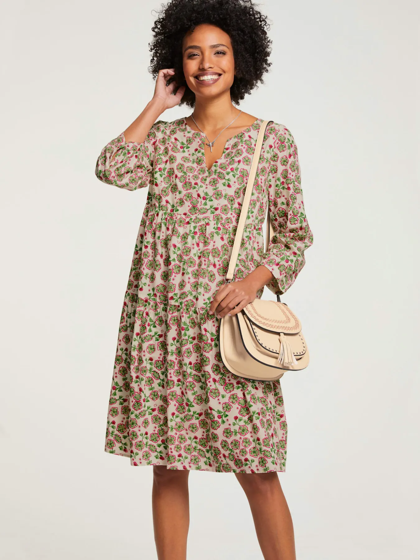 Robe tissée imprimé tendance