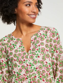 Robe tissée imprimé tendance