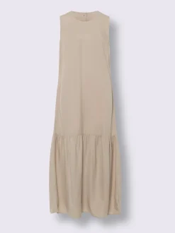Robe tissée patte de boutonnage au dos