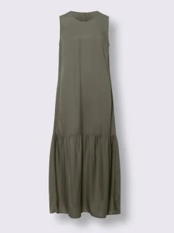 Robe tissée patte de boutonnage au dos