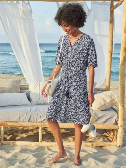 Robe évasée qualité tissée