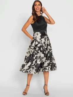 Robe évasée qualité tissée