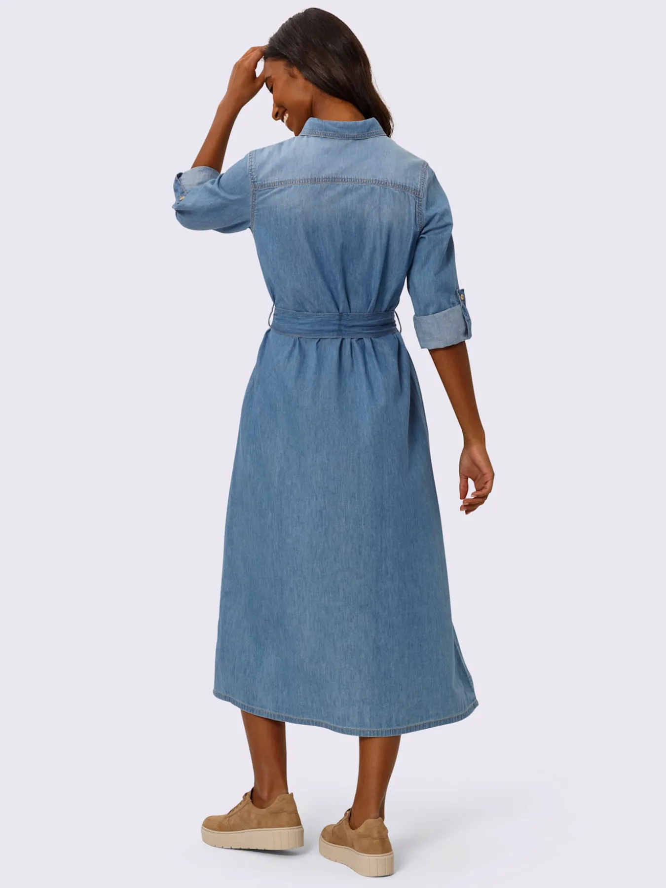 Robe-chemisier pur coton