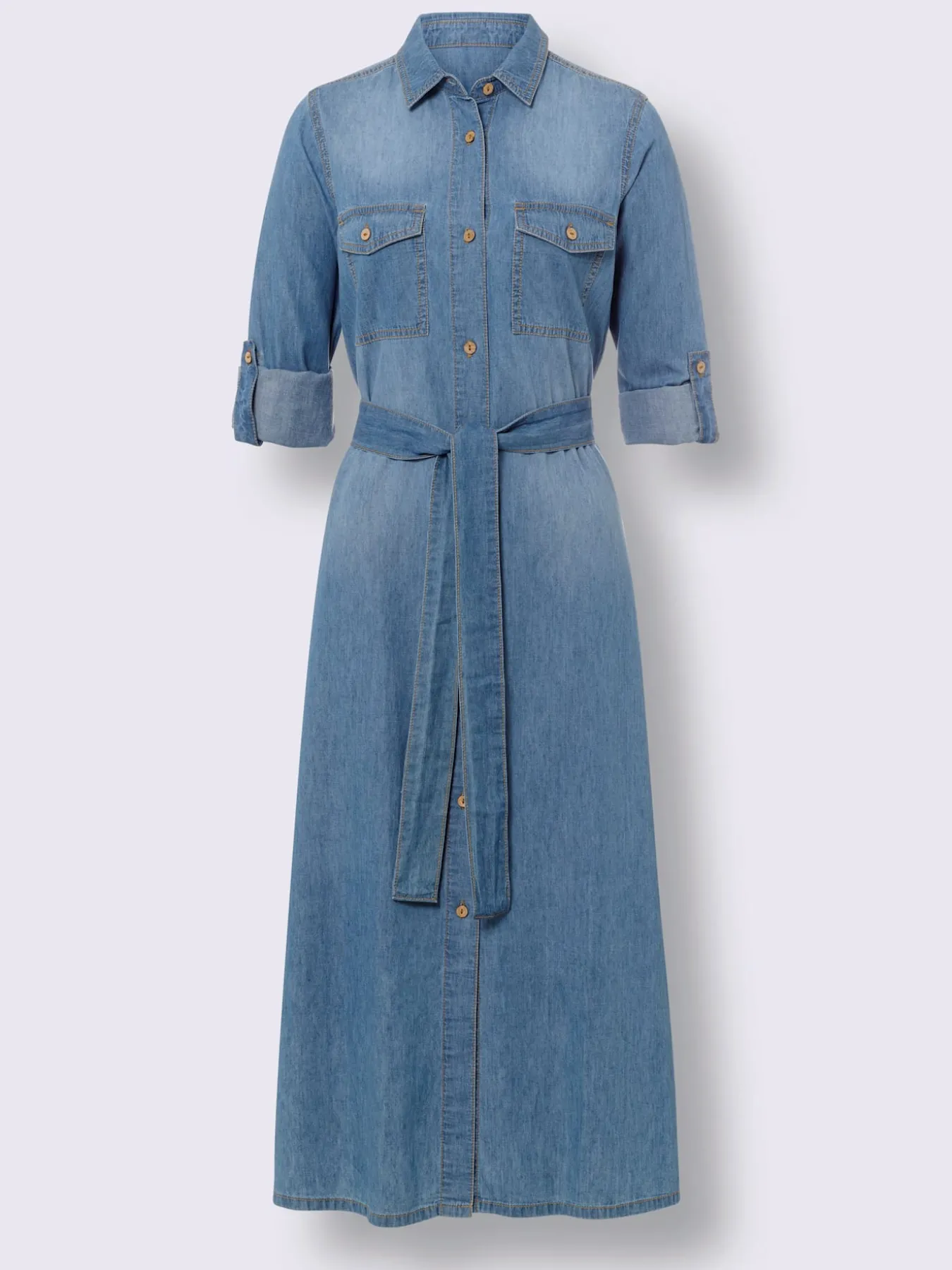 Robe-chemisier pur coton
