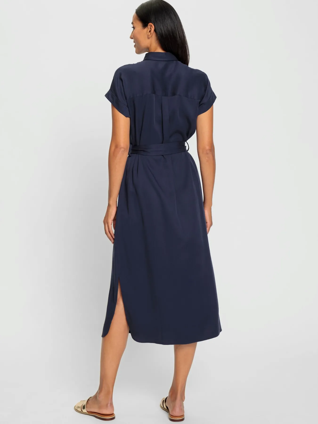 Robe-chemisier pur lyocell