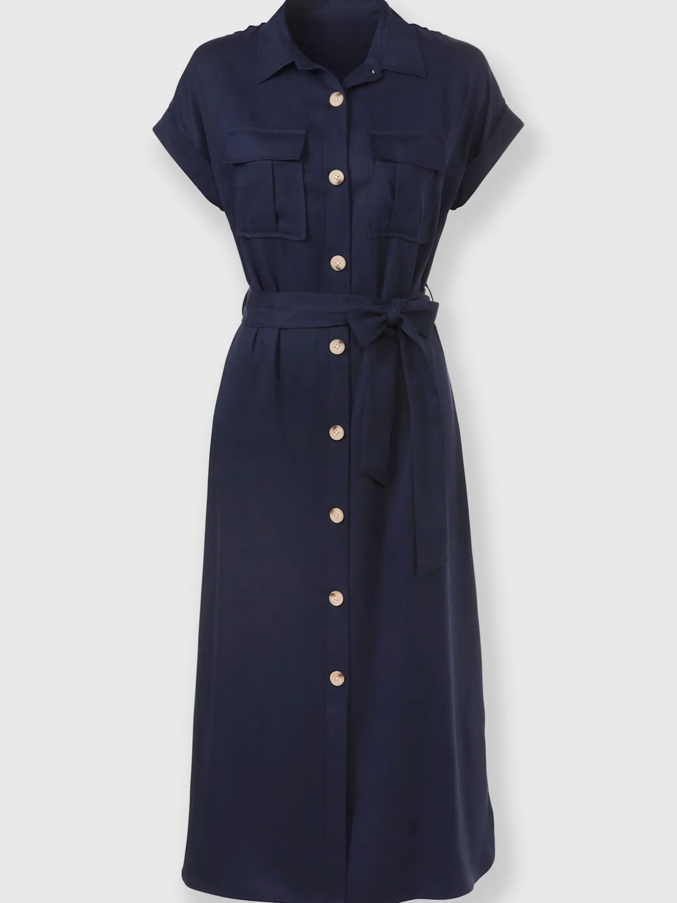 Robe-chemisier pur lyocell