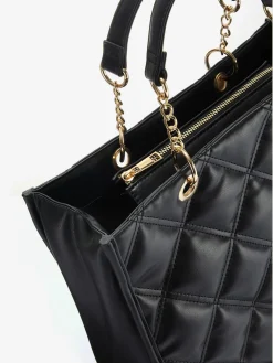 Sac à main avec matelassage tendance et anse à chaîne dorée