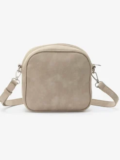 Sac à main tendance avec bandoulières amovibles et réglables : 1x avec broderie tendance, 1x unie