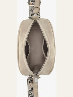 Sac à main tendance avec bandoulières amovibles et réglables : 1x avec broderie tendance, 1x unie
