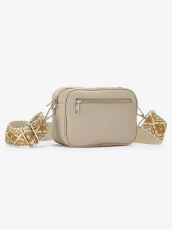 Sac en bandoulière bandoulières interchangeables – 1 joliment brodée, 1 unie