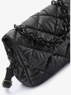 Sac en bandoulière mini-sac tendance en matière matelassée douce