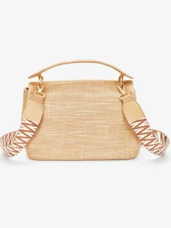 Sac en bandoulière sac à main élégant avec détails couleur or et petite poche intérieure