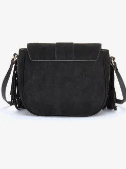 Sac en bandoulière sac à main au look western tendance en synthétique velours
