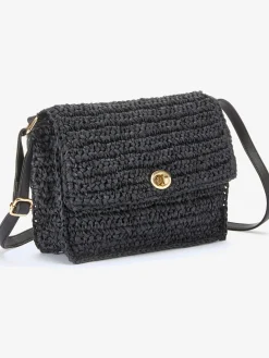 Sac en bandoulière sac à main estival en matière légère avec petite poche intérieure