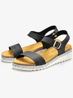 Sandales à brides cuir de qualité
