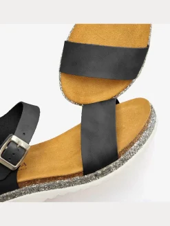 Sandales à brides cuir de qualité