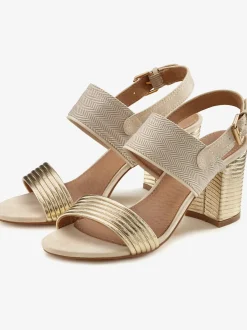 Sandales à brides talon bottier confortable d'env. 7 cm